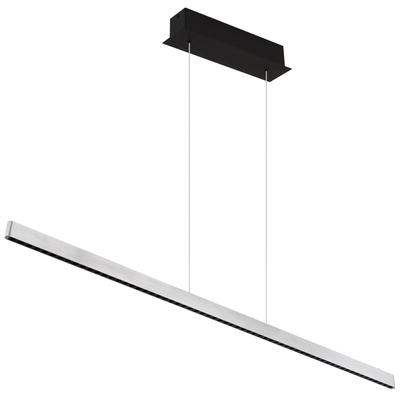 GLOBO LIGHTING LED-Hängeleuchte "DENTSY", schwarz (schwarz matt), 1 flammig, H: 120,00cm,, Lampen, Touch-Ein/Aus-Schalte