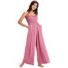 Jumpsuit ROXY "Just Passing By", Damen, Gr. L, US-Größen, rosa (heather rose), 63% Polyester, 33% Viskose, 4% Elasthan, Overalls