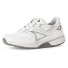Keilsneaker GABOR ROLLINGSOFT, Damen, Gr. 40, silber (weiß, silberfarben), Kalbsleder, Textil, sportlich, Schuhe Sneaker, Freizeitschuh, Halbschuh, Schnürschuh mit herausnehmbarem Fußbett