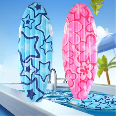 1 Pcs Surfboard Inflate, Inflatable Surfboard for Beach, Tropical and Luau Party Decorations,