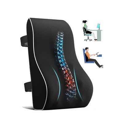 Car Seat Office Chair Back Lumbar Support Car Waist Rest Rebound Memory Foam Cushion Pad Back Lumbar Cushion for Car Driver
