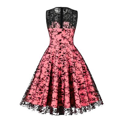 Retro Vintage 1950s Rockabilly Dress Swing Dress Lace Fancy Dress Women's Carnival Masquerade Daily Wear Bachelorette Party Adults' Dress Homecoming Dresses