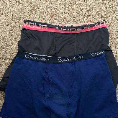 Under Armour Accessories | Calvin Klein And Under Armour Kids Underwears Gray And Blue Size Yxl/ Nwot # 576 | Color: Blue/Gray | Size: Yxl