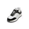 Sneaker MARC O'POLO "aus Rindleder und Mesh", Damen, Gr. 41, weiß cotton, schwarz, Obermaterial: 95% Leder (Rind), 5% Polyamid, unifarben, Schuhe