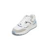 Sneaker MARC O'POLO "aus Rindleder und Mesh", Damen, Gr. 40, salty weiß, fresh sky, Obermaterial: 95% Leder (Rind), 5% Polyamid, unifarben, Schuhe