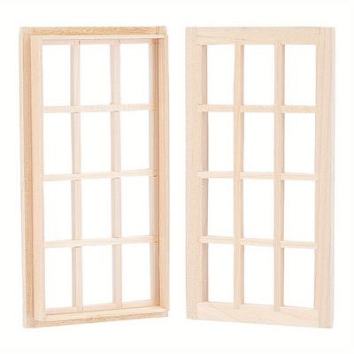 TEMU 2sets Diy Rectangle Wooden For Decorations Photographic Accessories 13.25x7.1x1.25cm