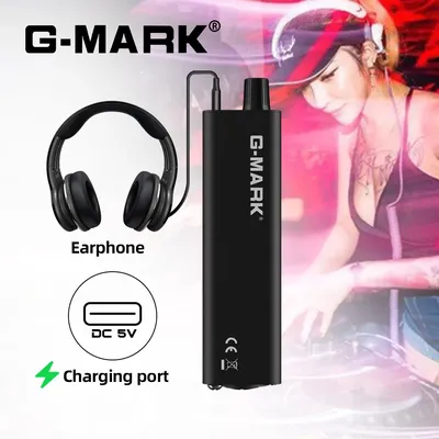 In-Ear-Monitorverstärker G-MARK P3 Metall Eingebauter Lithium-Akku Persönlicher tragbarer Gürteltasche-Kopfhörerverstärker Stereo/Mono Image