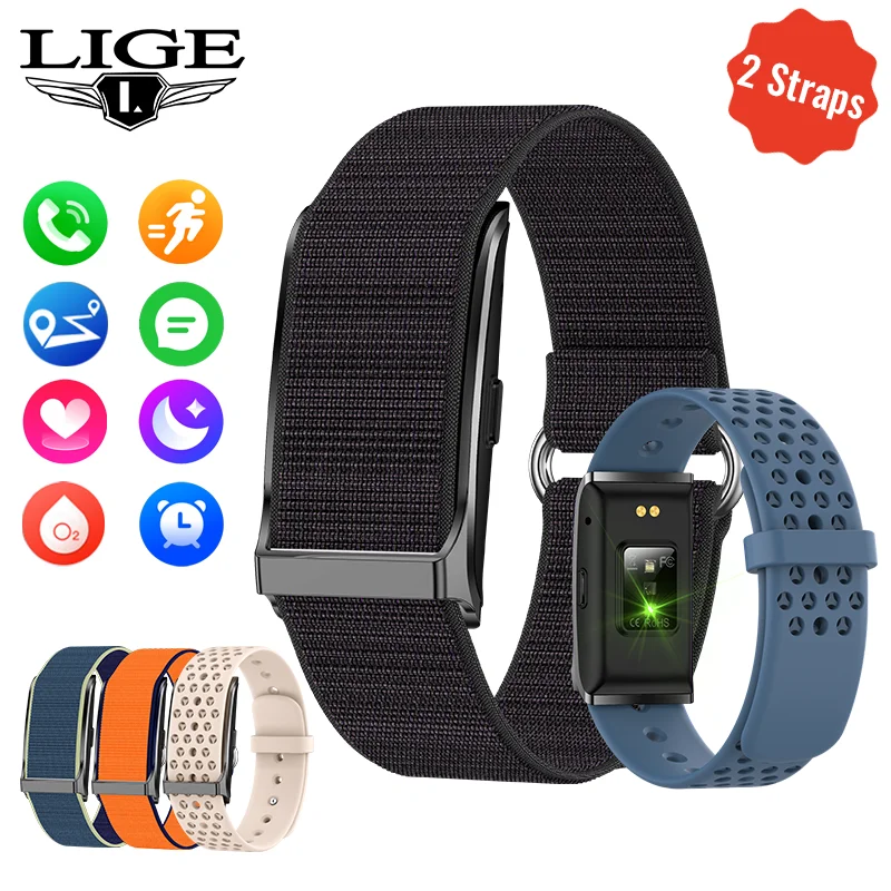 LIGE Neue Kein Bildschirm Smart Uhr Für Android IOS männer Outdoor Sport Fitness Herz Rate Monitor Wasserdichte Frauen Smartwatch 2025