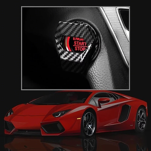 starfire motore auto avviamento arresto interruttore pulsante copertura accensione protezione antigraffio decorativo auto accessori auto interni car-styling