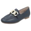 Loafer REMONTE, Damen, Gr. 42, blau (dunkelblau), Leder, unifarben, elegant, Schuhe, Blockabsatz, Slipper, Businessschuh mit herausnehmbarer Einlage