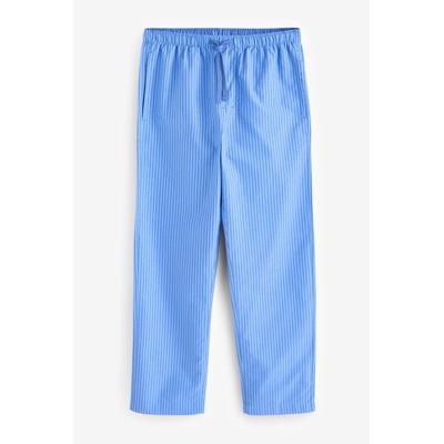 Gap Mens Blue Cotton Striped Pyjama Bottoms - Blue