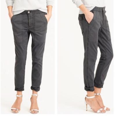 J. Crew Pants & Jumpsuits | J. Crew Coal Gray Slim Cargo Straight Leg Patch Pocket Pants Fisherman Aesthetic | Color: Gray | Size: 8