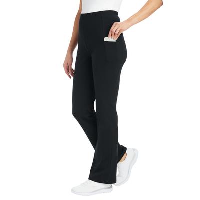 Plus Size Women's Pocket Bootcut Legging by Woman Within in Black (Size 6X)