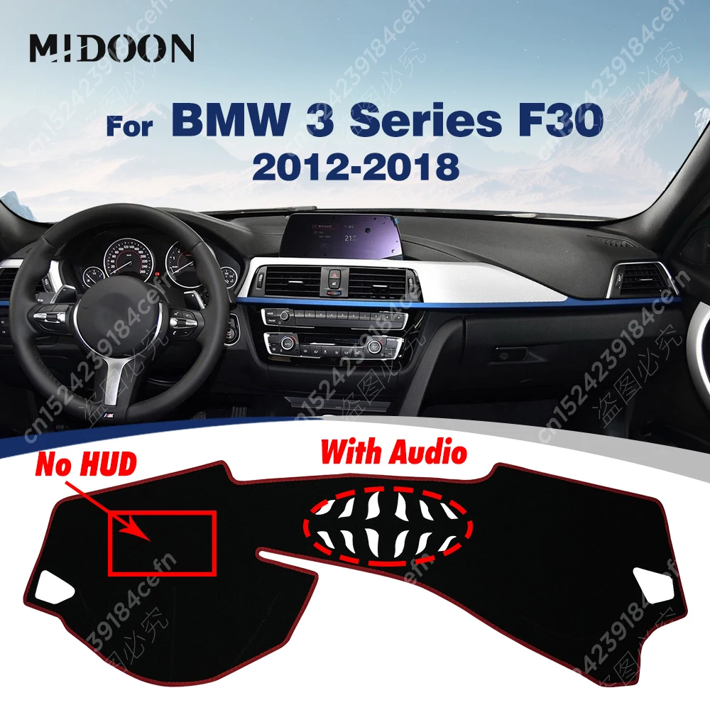 Auto-Armaturenbrett-Abdeckung für BMW 3er F30 2012 2013 2014 2015 2016 2017 2018 Armaturenbrett-Matte Sonnenschutz Anti-UV-Teppiche Autozubehör Image