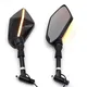 Specchietto retrovisore moto universale con indicatori di direzione a LED integrati per BMW HP2 Enduro R1150GS ABS Adventure G310R F800GS