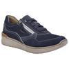 Sneaker JOSEF SEIBEL "Sally 02", Damen, Gr. 40, blau (dunkelblau), Leder, casual, Schuhe, Schnürschuh, Komfortschuh mit zusätzlichem Reißverschluss