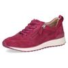Keilsneaker CAPRICE, Damen, Gr. 39, pink (fuchsia), Veloursleder, sportlich, Schuhe, Freizeitschuh, Halbschuh, Schnürschuh in Komfortweite G (= weit)