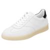 Sneaker REMONTE, Damen, Gr. 37, schwarz-weiß (weiß, schwarz), Leder, sportlich, Schuhe, Freizeitschuh, Halbschuh, Schnürschuh mit gepolstertem Schaftrand