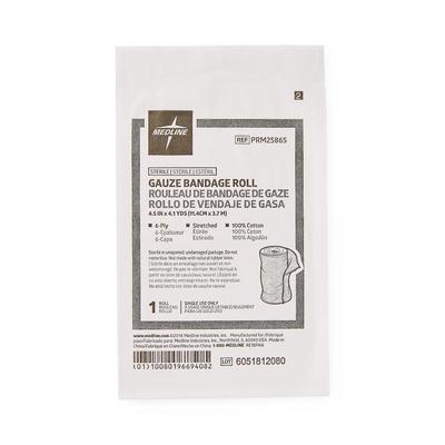 Medline Cotton Gauze Bandage Roll, 4.5