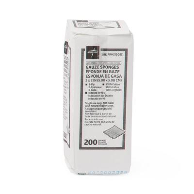Medline Nonsterile Gauze Sponge, 8-Ply, 2