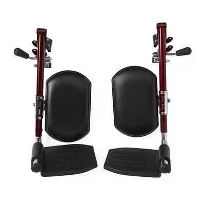 Medline Red Elevating Leg Rest for Freedom Plus Lightweight Bariatric Transport Chair, 1 EA (WCA806985R)