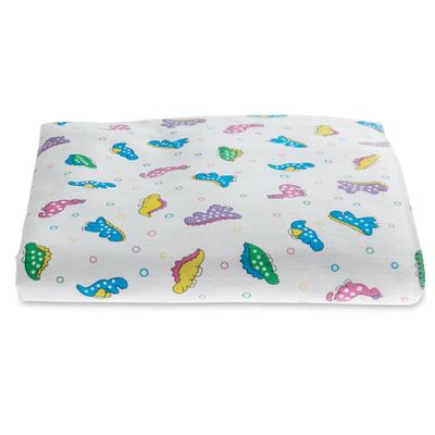 Medline Dino Print Sterile Kuddle-Up Flannel Baby Blanket, 30