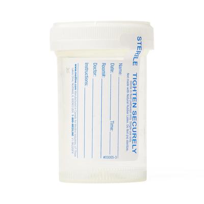 Medline Pneumatic Tube System Specimen Containers, Sterile Fluid Path, 3 oz., 400/CS (DYND30362)