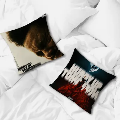Singer The Weeknd eilig morgen Kissenbezug für Sofa, Nachttisch, Schlafzimmer, Rückenlehne, Wohnkissen, bedruckt, quadratisch, mehrfach Image