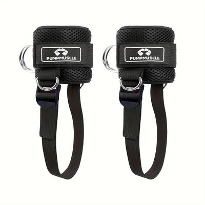 TEMU Ankle Straps For Cable Machines, Adjustable Ankle Cuffs For Cable Machine, Padded Gym Workout Ankle Straps For Butts, Leg , Glute Weighted Ankle Strap, Legs Straps For Cable Machine Image