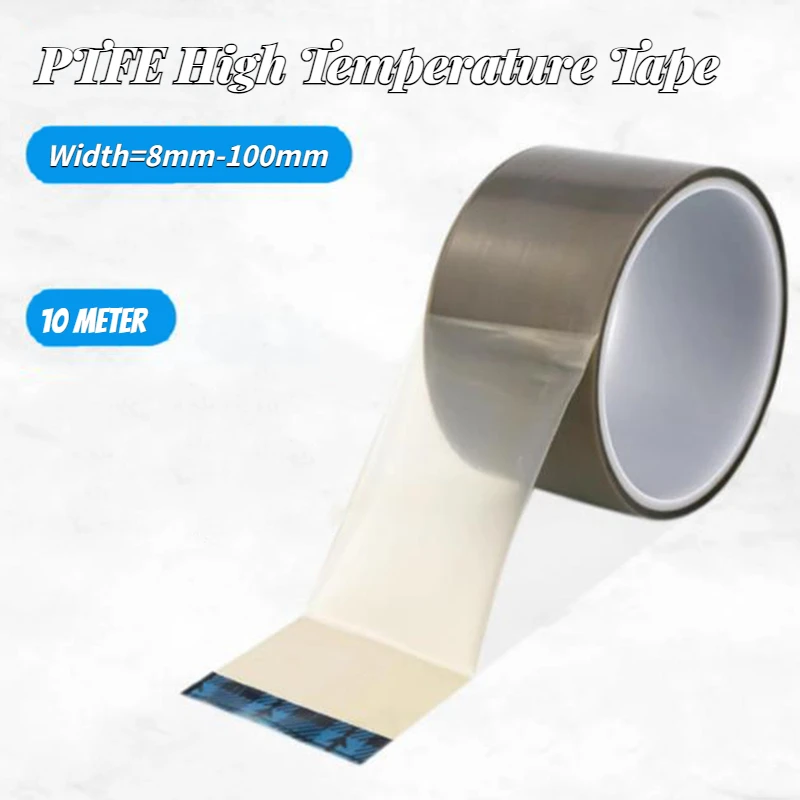 10m 0,08 Grad reiner Film ptfe hoch temperatur beständiges Klebeband Tuch Wärme isolierung Dichtung maschine Dicke mm Image