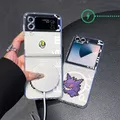 P-Pokémon Pikachu Carica Wireless Per Magsafe Cassa Del Telefono Magnetico per Samsung Galaxy Z Flip 6 5 ZFlip 4 3 Flip6 Flip5 5G Cover