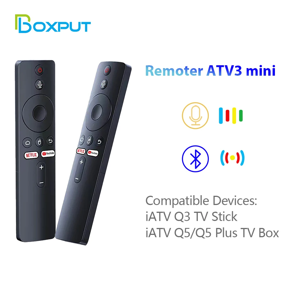 Remote ATV3 Mini Remote Control Smart TV/Box compatible with iATV Q5 iATV Q3 Q5 PLUS Q10 Lemon TV Mini TV Stick Remote Control