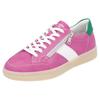 Plateausneaker REMONTE "Elisabeth Hurley-Collection", Damen, Gr. 39, fuchsia, weiß, grün, Leder, kontrastfarbene Details, sportlich, Schuhe Retrosneaker, Freizeitschuh, Halbschuh, Schnürschuh, zusätzlichem Reißverschluss
