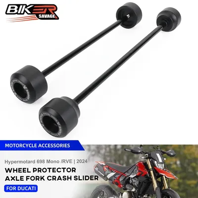 Front Rear Axle Fork Slider Protector For Ducati Hypermotard 698 Mono /RVE 2024 Motorcycle
