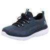 Slip-On Sneaker RIEKER SPORT, Damen, Gr. 39, blau (nachtblau), Textil, unifarben, sportlich, Schuhe, Schlupfschuh, Halbschuh, Freizeitsneaker mit MemoSoft-Ausstattung