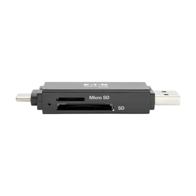 Tripp Lite Usb-C Memory Card Reader, 2-In-1 Usb-A/usb-C