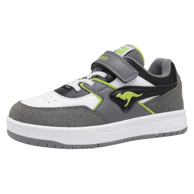 Sneaker KANGAROOS "K-CP Bounder EV", Gr. 31, steel grau, neon grün, Synthetik, sportlich, Schuhe Image