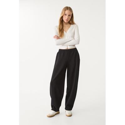 Stradivarius Balloon jogger trousers Black XL