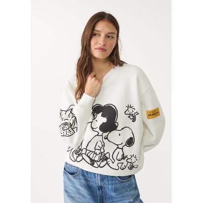 Stradivarius Peanuts sweatshirt Ecru XS