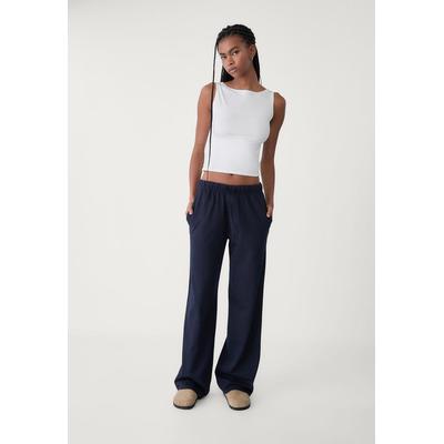 Stradivarius Jogger trousers with cord Navy blue S