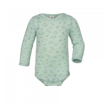 Engel - Baby-Body Langarm Mit Druckverschluss Schulter - Merinounterwäsche Gr 98/104 grün Image