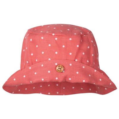 Pure Pure - Kid's Schlapphut Leinen mit Knopf - Hut Gr 55-57 cm rot Image