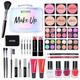 Professional Makeup Set, RoseFlower Premium Makeup Kit with Eyeshadow Palette Makeup Brush Lipstick Lip Gloss Eyeliner Mascara Blush Highlight, Makeup Gift Box for Women/Girls/Teenagers