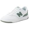 Sneaker NEW BALANCE "BB80", Gr. 43, oyster weiß, grün, Leder, sportlich, Schuhe, von dem New Balance 550 inspiriert