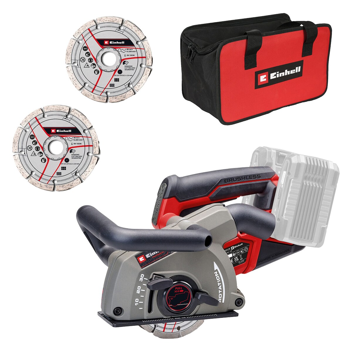 Einhell Akku-Mauernutfräse TP-MA 36/30 Li BL - Solo inkl. Aufbewahrungstasche Power X-Change Image