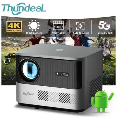 ThundeaL Full HD 1080P Projector TDA6W Auto Focus Smart Android WIFI LCD LED Video Home Theater Portable Projector Home Theater