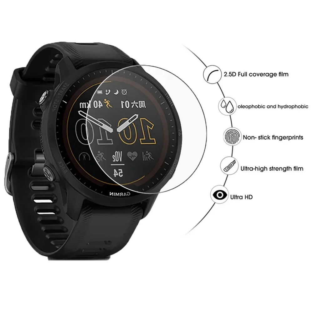 Gehärtetes Glas für Garmin Forerunner 45, klare Schutzfolie für Garmin Forerunner 935 245 65, Displayschutzglas-Zubehör Image