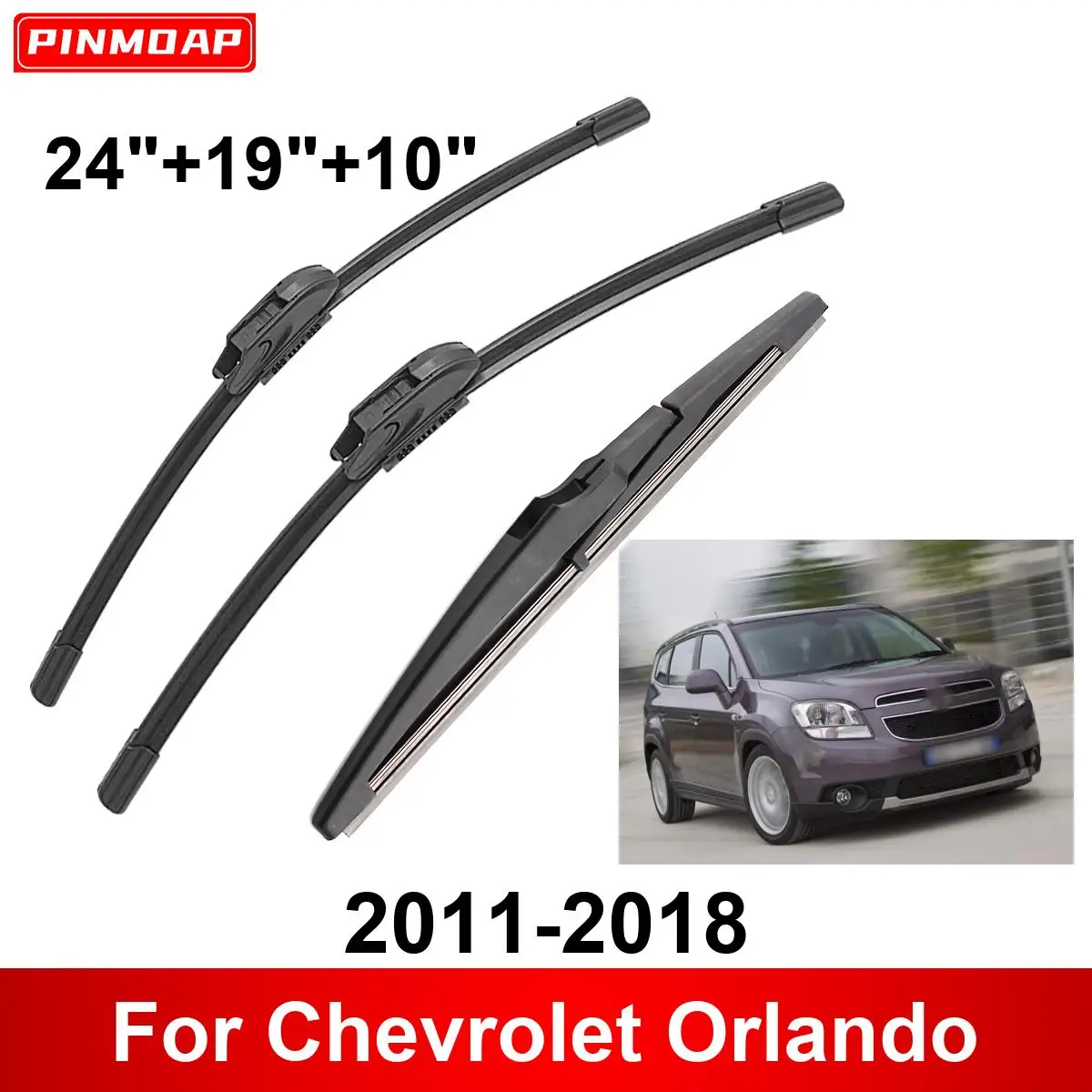 3 Stück Auto wischer für Chevrolet Orlando 2015-2018 vordere hintere Wischer blätter Bürsten Autozubehör 2011 2018 Image