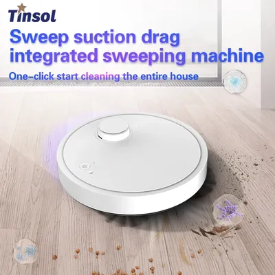 Der intelligente 3-in-1-Kehrroboter von TINSOL ist eine hochwertige Kehrmaschine kombiniert die Hauskehr-Wischreinigung und Hoover in einem Image