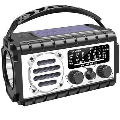 TEMU A New Multi-functional Emergency Weather Radio, 20000mah Battery, 3w Flashlight And Reading Light, Am/fm/wb/sw 4 Band Radio, Type-c Charging, Hand Cranked, Solar Charging, 3 Charging , Sos Alarm